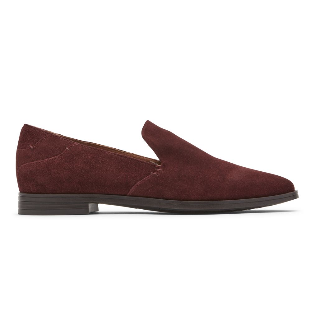 Rockport Perpetua - Womens Loafers - Burgundy - NZ (FNR-568947)